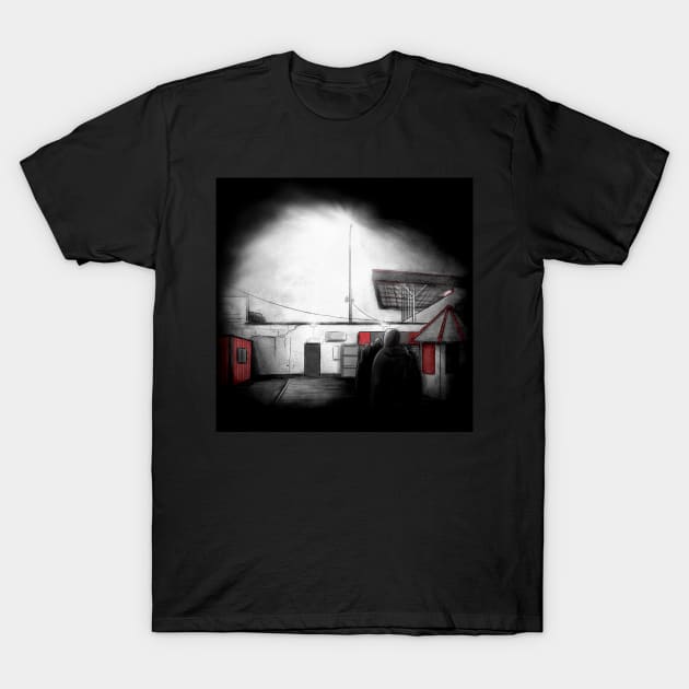 City Calling Stadium Enterance - Longford Town FC League of Ireland Football Artwork T-Shirt by barrymasterson